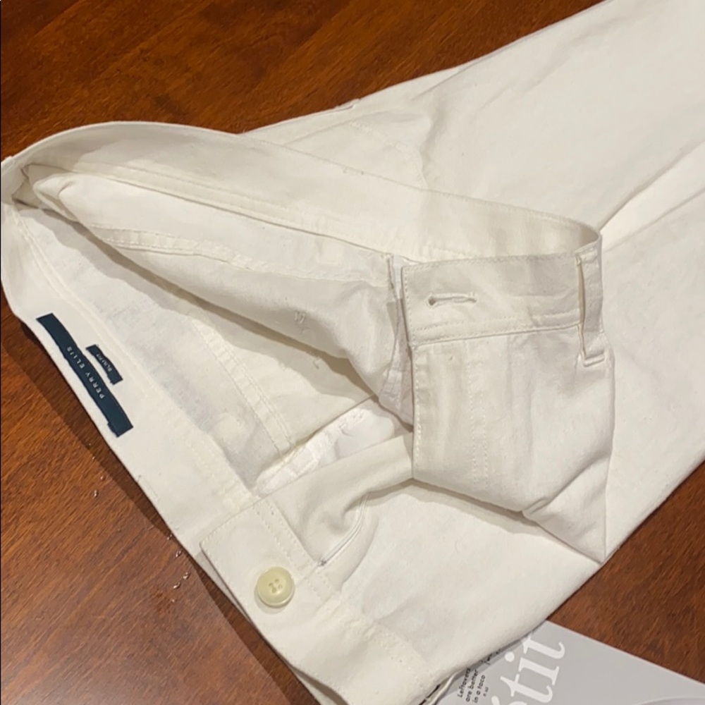 Linen cotton blend slim jean-pants